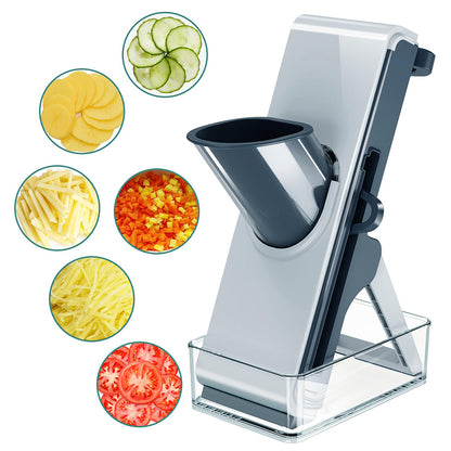 Mandoline Food Slicer Adjustable 3 in 1 Slicer for Kitchen Food Chopper Safe Multi Functional Vegetable Cutter Fast Meal Prep